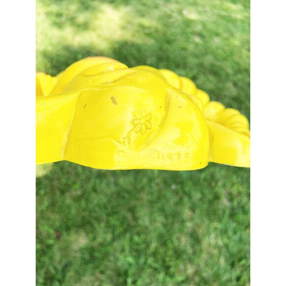 Pair of Vintage 1973 Homco Yellow Plastic Elephants Wall Hanging 1970s Nursery - Picture 4 of 6